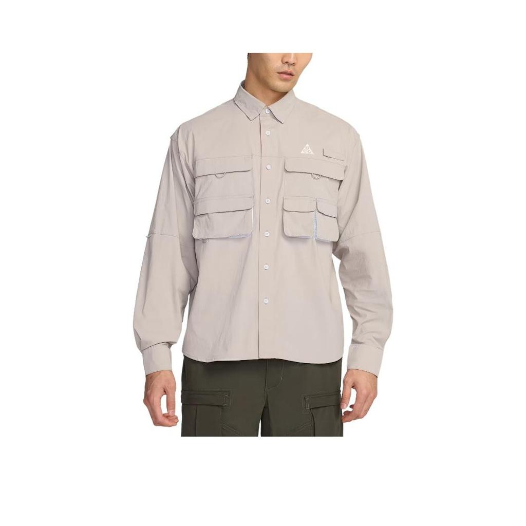 Nike ACG Orb Weaver Dri-FIT Long Sleeve Shirt Loose Jacket Men Jackets Academy-Gray HJ2466-009