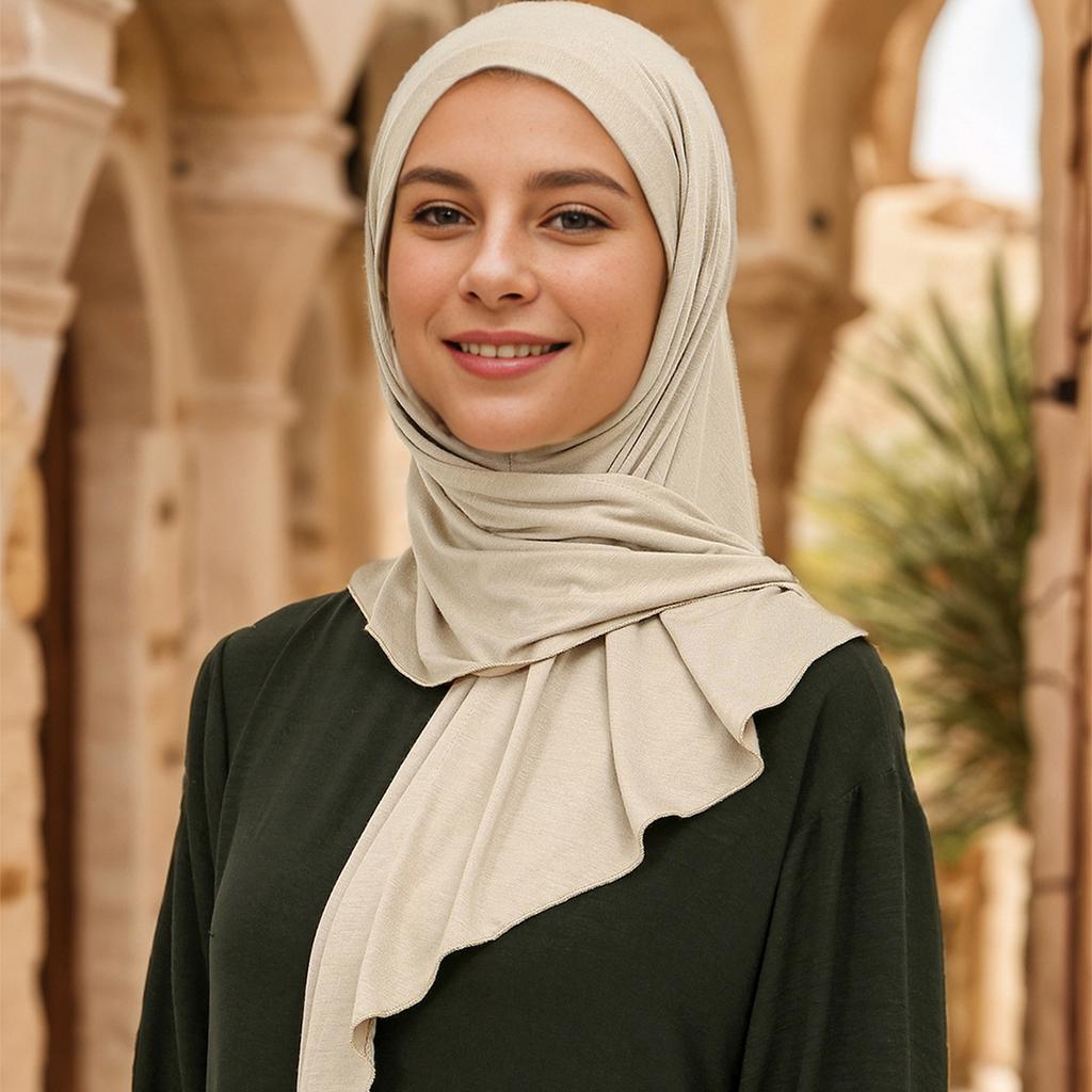 Luxury Solid Modal Jersey Hijab Scarf Instant Bufanda For Woman Ready to Wear Casual Wrap Islamic Headscarf Turban Femme 68*68cm
