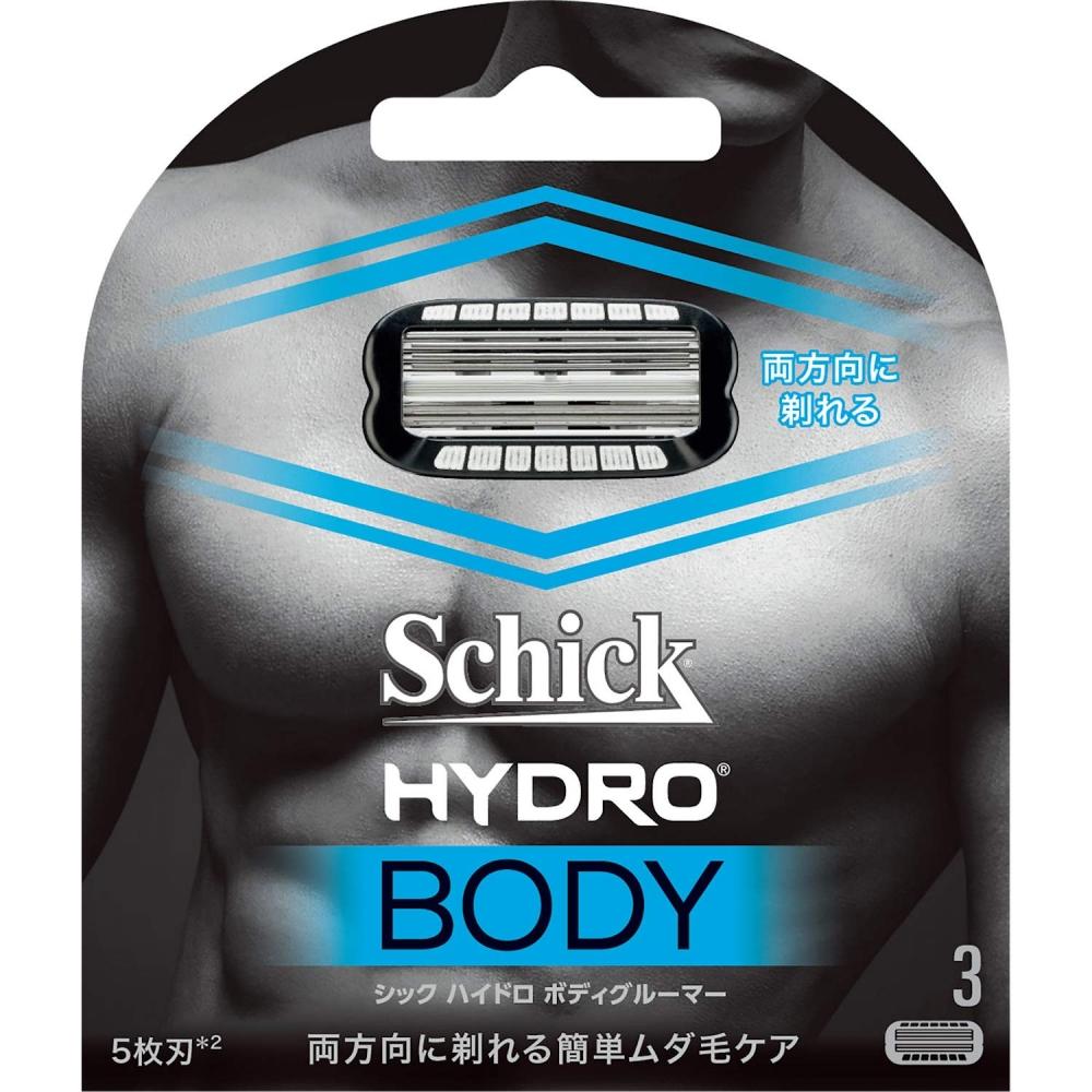 

Schick 3 Schick Stylish Hydro Body Groomer Replacement Blade Nose Mouth Shaver Male Male Body Body