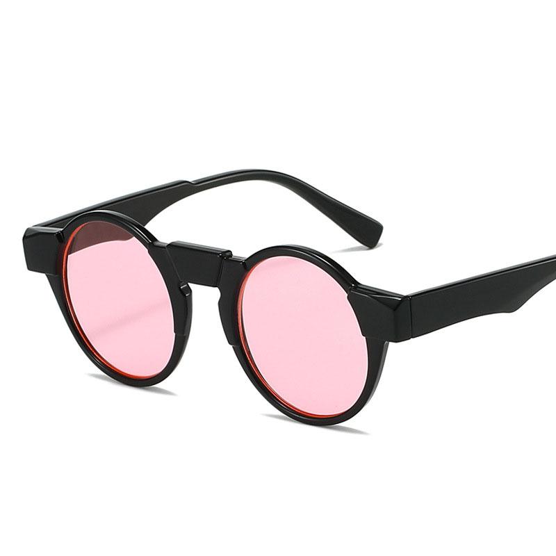 Fashion Round Shape Sunglasses for Women Vintage Stylish Anti-glare Men Sun Glasses Travelling Hiking Women Sunglasses