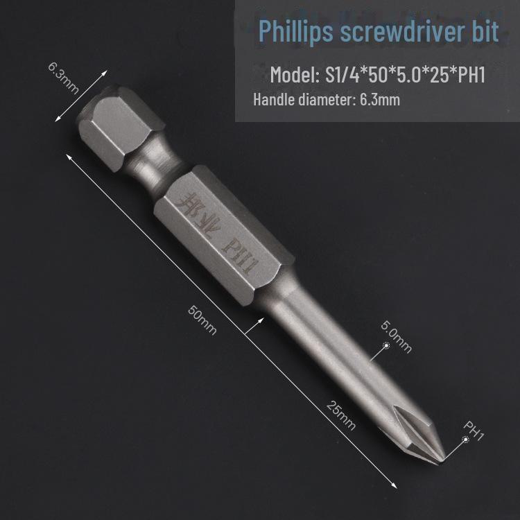 Bangye S2 Steel Pneumatic Phillips Screwdriver Head for Electric Drill