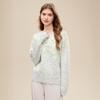 Betu Women's 2025 Winter Floral Jacquard Sweater