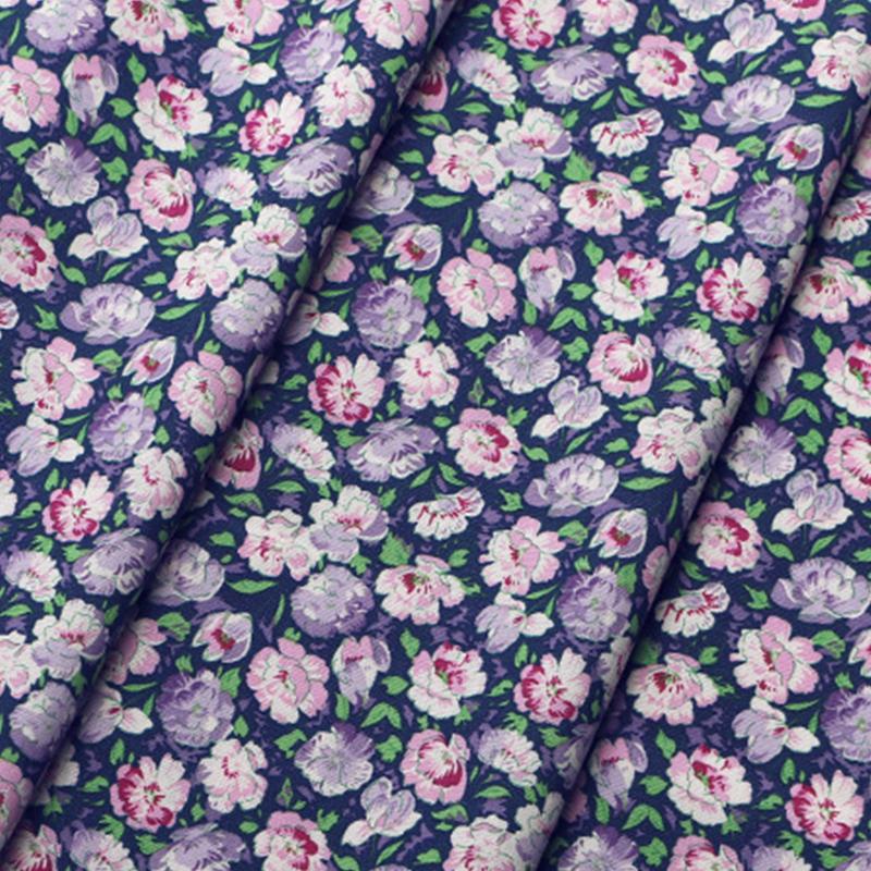 100x150cm French Sweet Floral Fabric Pure Cotton Printed Poplin Fabric Girl Dress Clothing Fabric Handmade DIY Accessories