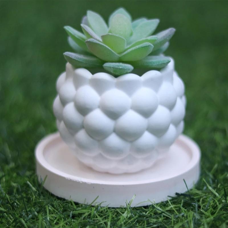 Silikonowe formy okrągły cement gliniany świecznik betonowa doniczka tynk świecznik żywica epoksydowa forma do przechowywania świecznik