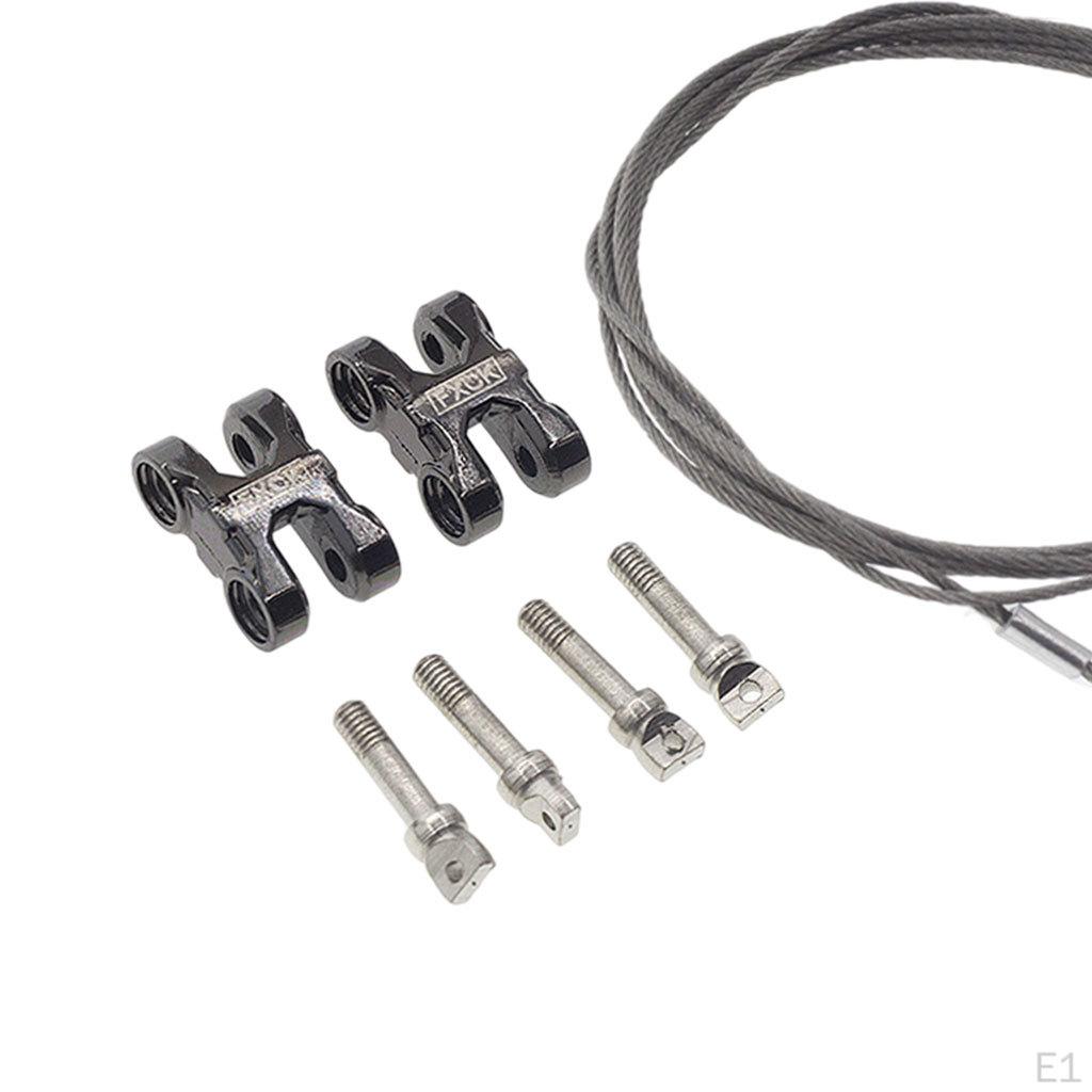 Simulation Trailer Hook Chain Tow Set Metal :10 RC Car Upgrade Part