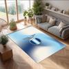 Lazio FC Fußball Muster Weicher Teppich Nicht Rutschender Indoor Boden Teppich Sport Dekor Matte für Schlafzimmer