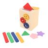 Wooden Shape Sorter Toy Early Learning Educational Color Shape Matching Cube for Toddlers