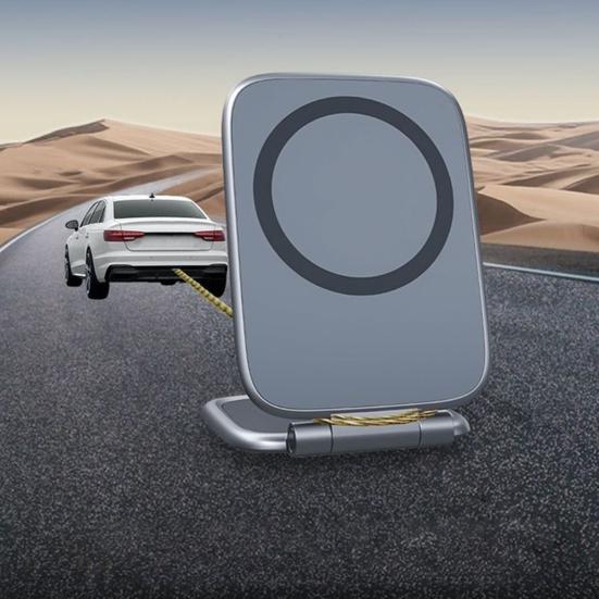 Magnetischer Handyhalter Faltbarer stoßfester Handy-Ständer mit verstellbarem Blickwinkel Auto-Navigations-Handyhalterung