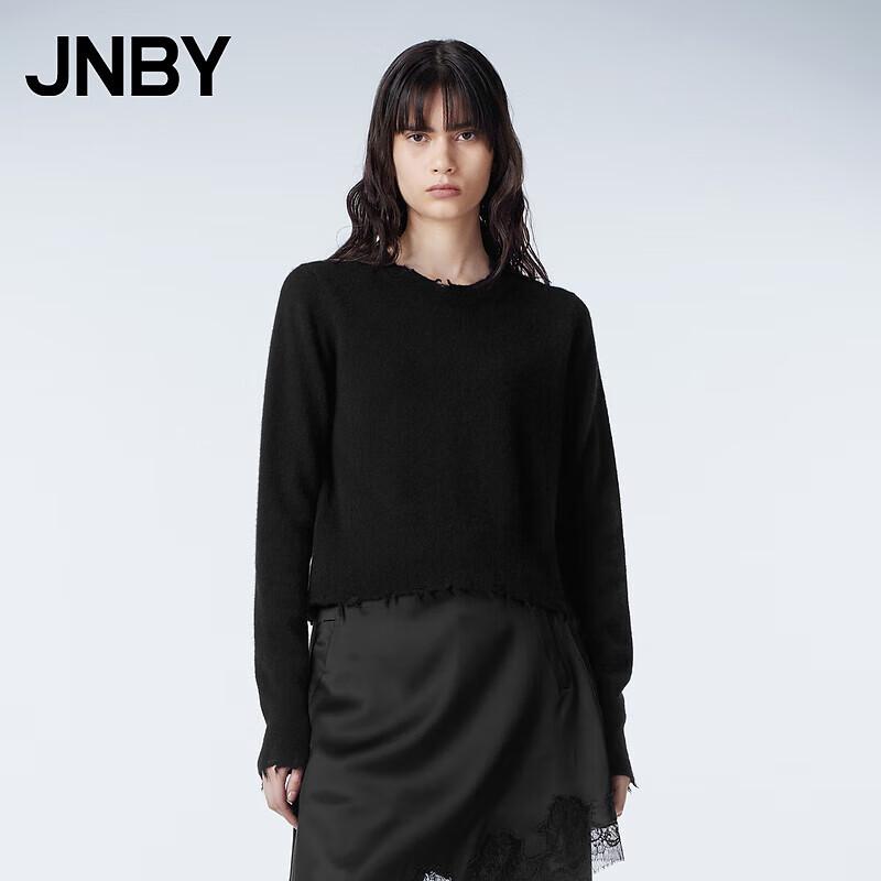 

JNBY 2023 Autumn Cashmere Silk Blend Round Neck Knit Sweater