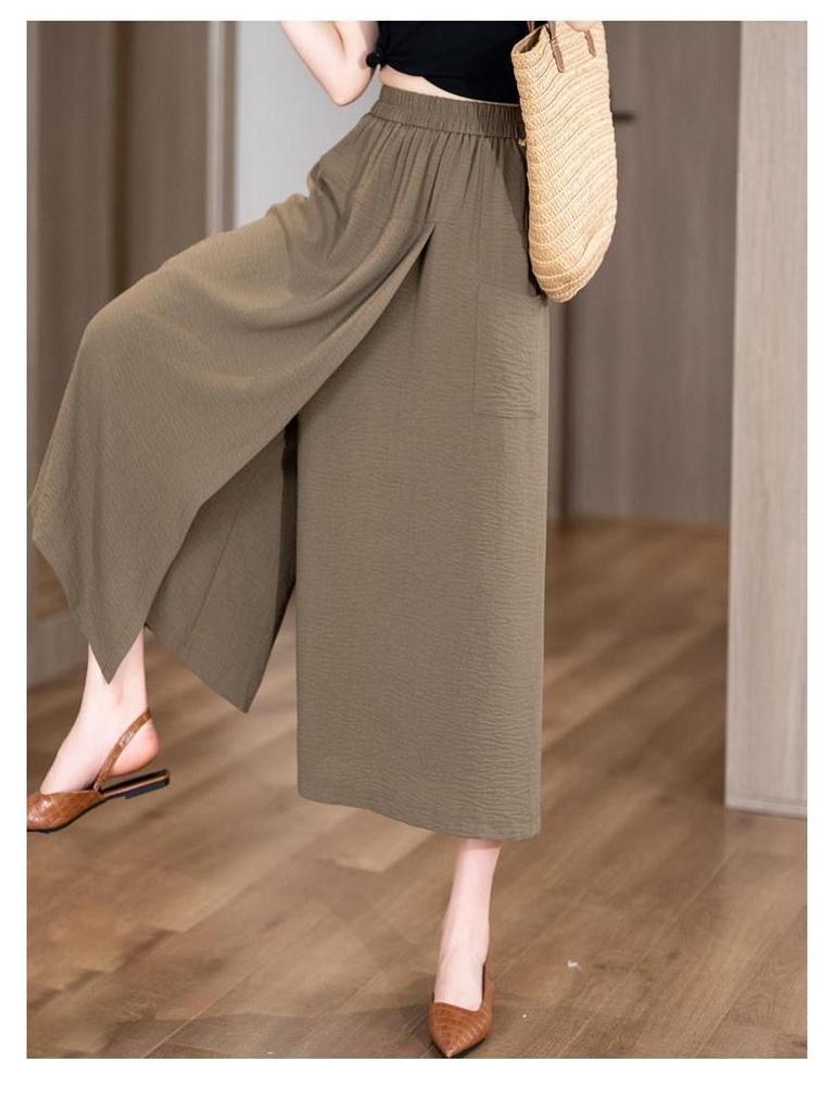 Women's 2025 Slimming High-Waist Wide-Leg Summer Culottes