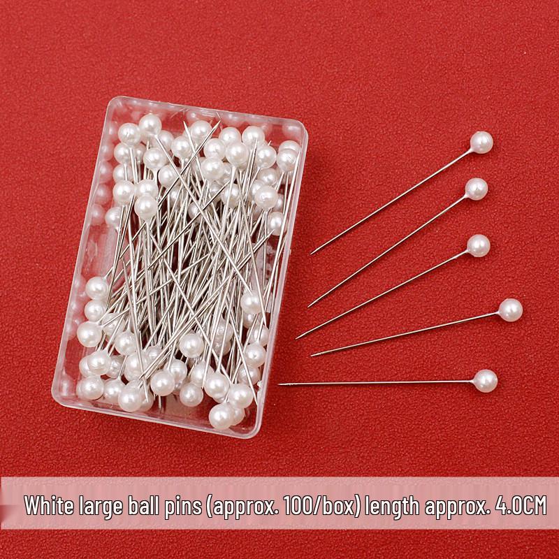 Szpilki z perłową główką do szycia krawieckiego i odzieży