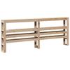 Solid Wood Bed with Headboard 180 X 200 Cm Pine