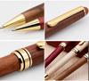 Ducale Wooden Ballpoint Pen with Copper Rose GT Barrel, Oil-Based