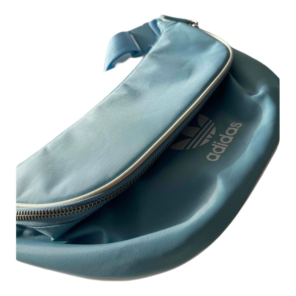 adidas Originals Classic Logo Sports Casual Polyester Chest Bag Shoulder Crossbody Waist Bag Unisex Bags Baby-Blue DH4316
