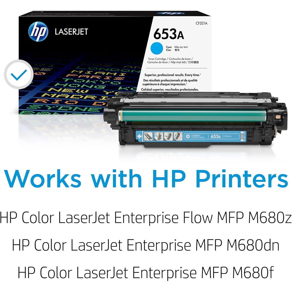 HP 653A LASERJET CART 16.5K CYAN PK1