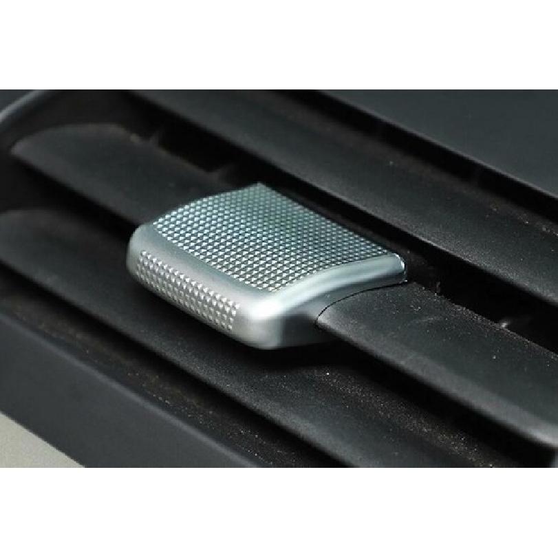 For Defender 110 - ABS Silver Central Console Air Conditioner Lever Trim