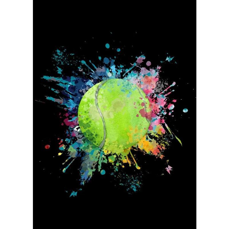 Volleyball Tennis Badminton Football Baseball Bowling Colorfull Sport Poster Canvas Painting Wall Art Picture Room Home