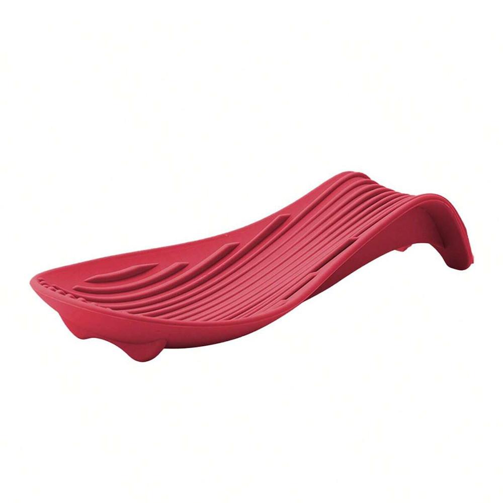 Appoggio per Cucchiaio da Cucina in Silicone con Superficie Antiscivolo per la Cottura Casalinga e Protezione dal Calore