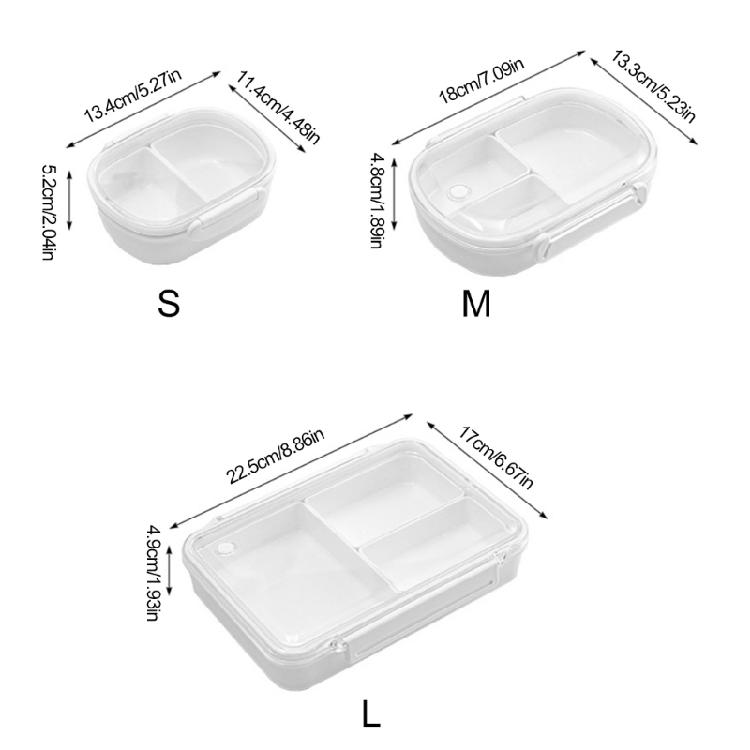Practical Student Lunch Organizers Leakproof Food Box Student Lunch Box Bentos Box ABS Texture Suitable for Everyday Use