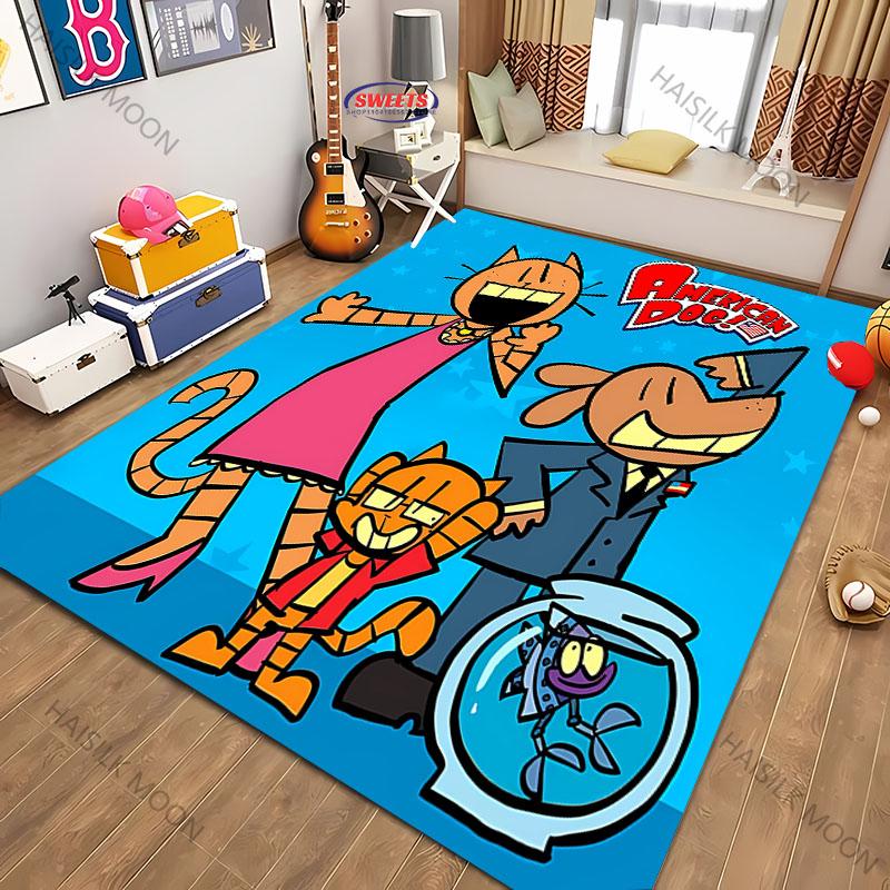 Cartoon D0g M-man Movie Theme Printed Carpet New Release! Rug for Living Room Bedroom,Office Areas,Durable Machine Washable Mat