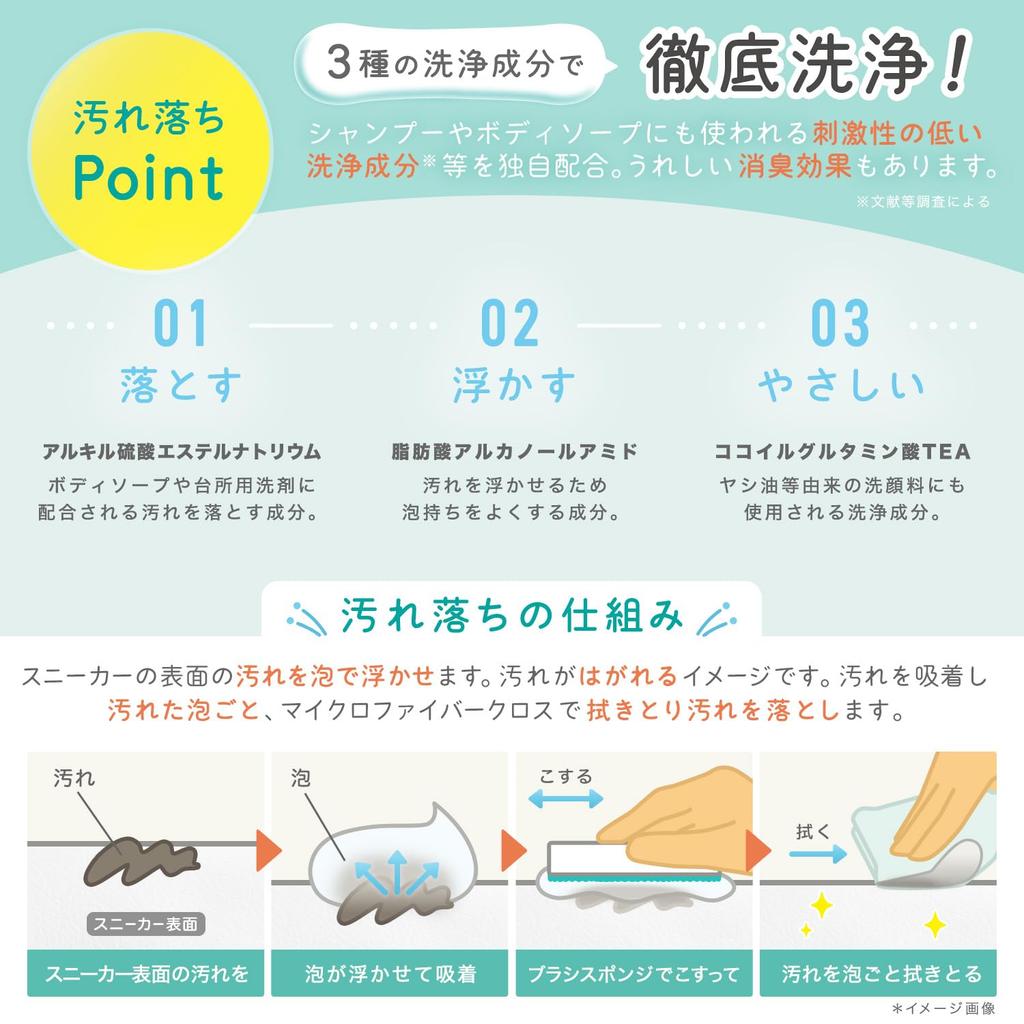 Sada produktů pro péči o obuv LEC Gekiochikun Pěnový šampon na tenisky Limitovaná edice a Vhodné pro Více než Dostatečné pro Přibližně 20 Obsahuje