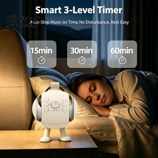 Wireless Baby Sleep Soother White Noise Sound Machine with Bluetooth-compatible Speaker Portable Infant Aid USB Rechargeable Speaker for Sleep,