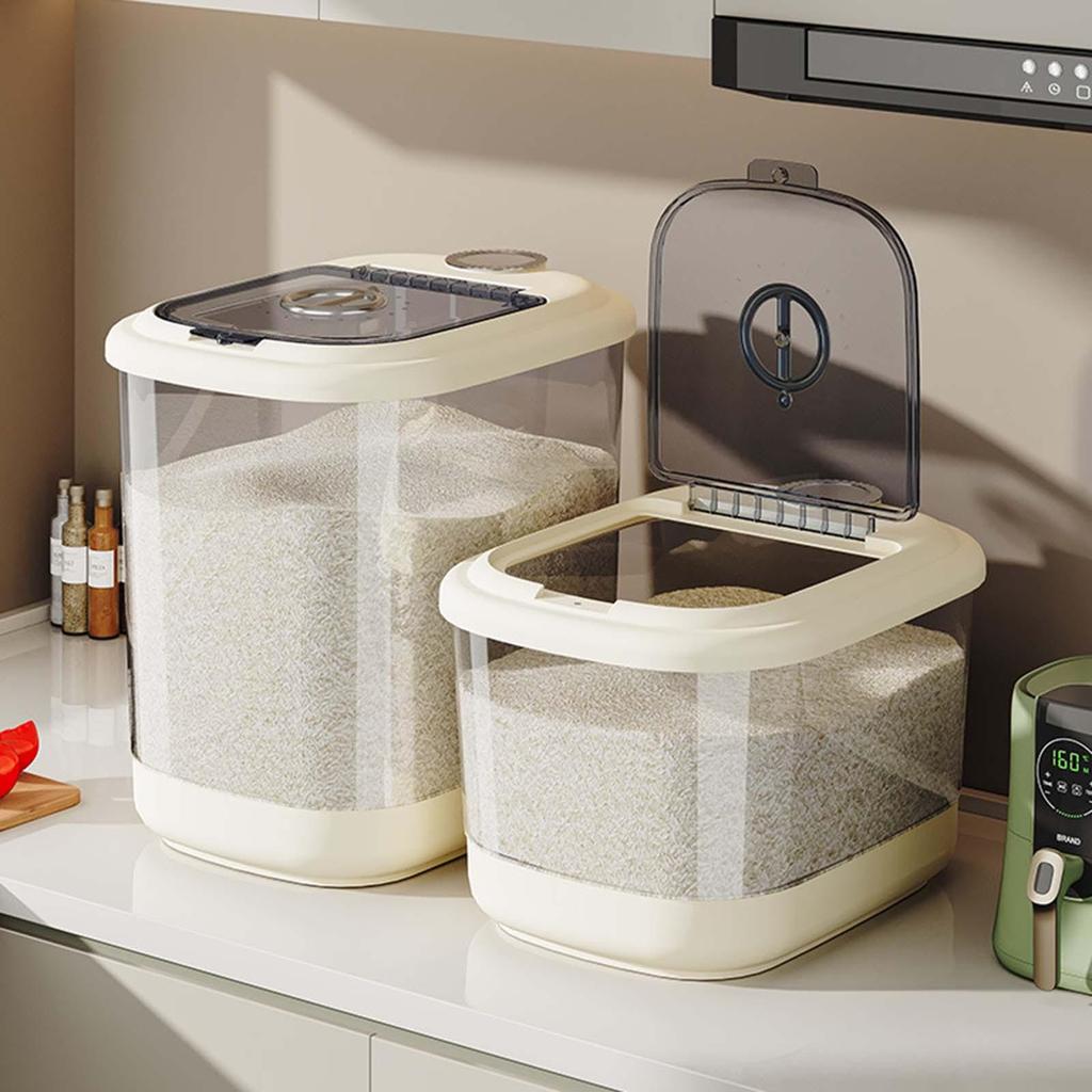 Cereal Rice Food Storage Container Dispenser Bin with Lid Pet Large Store