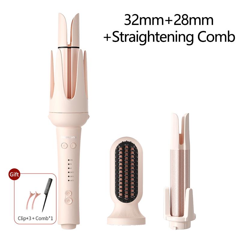 Automatic Curling Iron 32mm Auto Rotating Ceramic Hair Curler Anti-Scald Fast Heating Hair Curling Wand for Hair Waves Styling