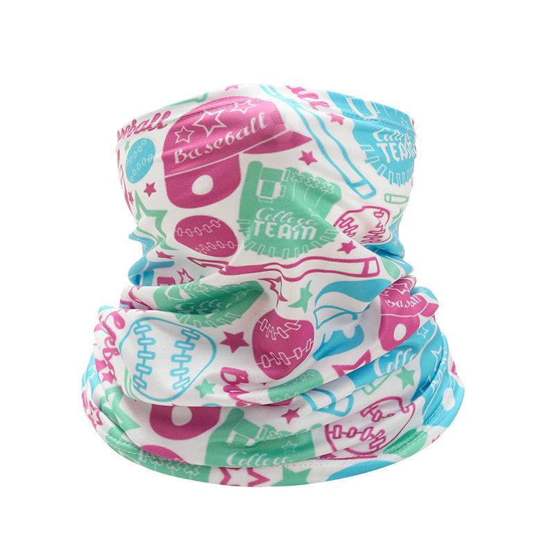 Dziecięcy Lodowy Chustogrzbiet Lato Dzieci Twarz Szyja Osłona Przeciwsłoneczna Kołnierz Gaiter Bandana Szalik Pyłoszczelny Sporty Zewnętrzne Nakrycie Głowy Szaliki