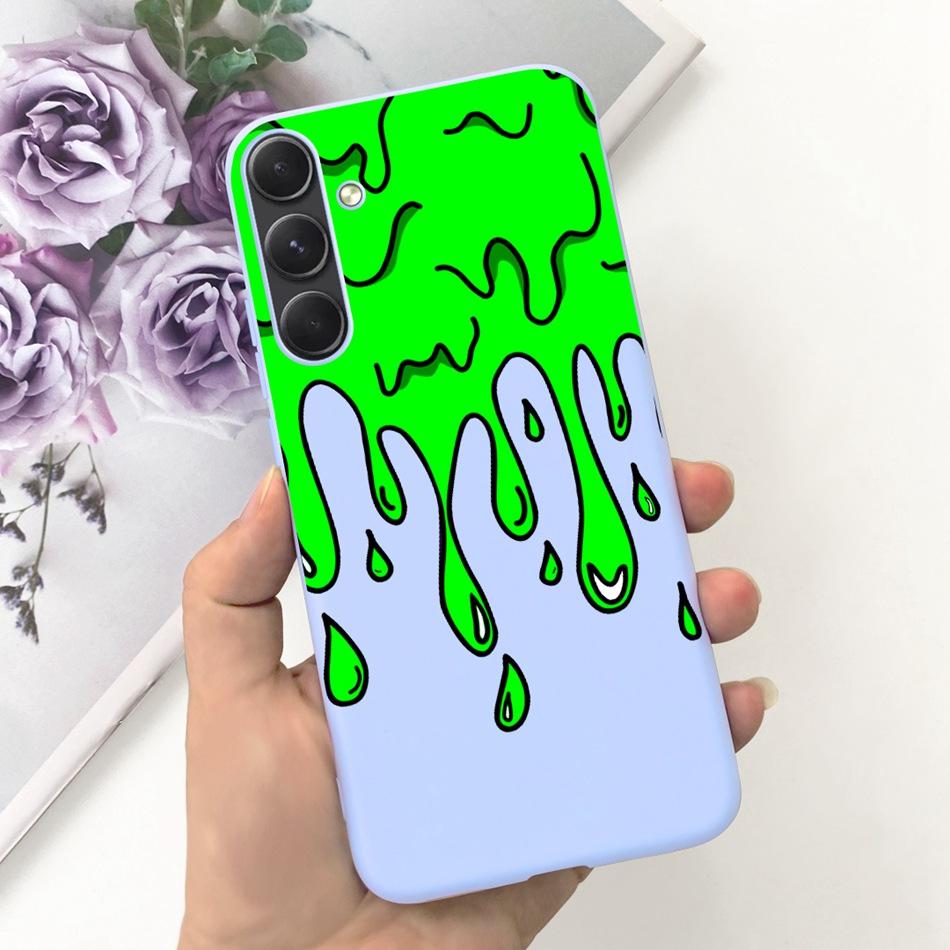 For Samsung Galaxy A55 Phone Case Samsung A55 5G SM-A556B Fashion Moon Pattern Soft Silicon Back Cover
