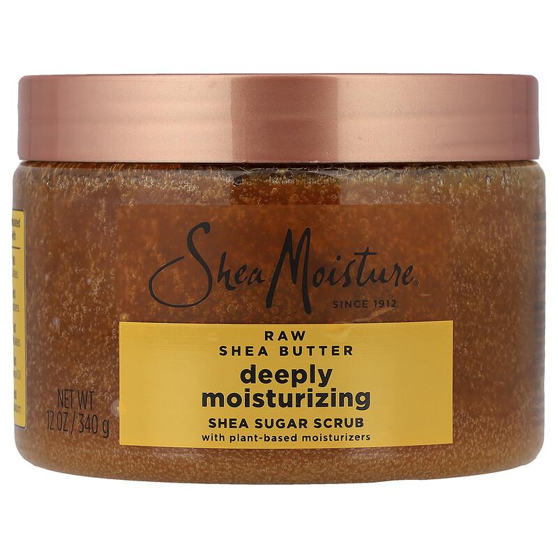 Shea Sugar Scrub, Deeply Moisturizing, Raw Shea Butter, 12 oz (340 g)