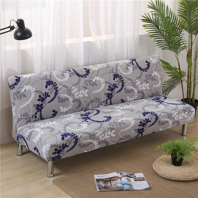 Black Geometric Folding Sofa Bed Case Living Sofa Cases Elastic Spandex Stretchdouble Seat Case Slipcovers For Living Room Area Geometric Print
