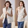 New Down Cotton Vest Women's Short Plush Vest Autumn and Winter New Casual Loose Coat