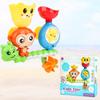 Baby Bath Toy Water Spray Set Monkey Model Fountain Fun Bathtub Waterfall Kit