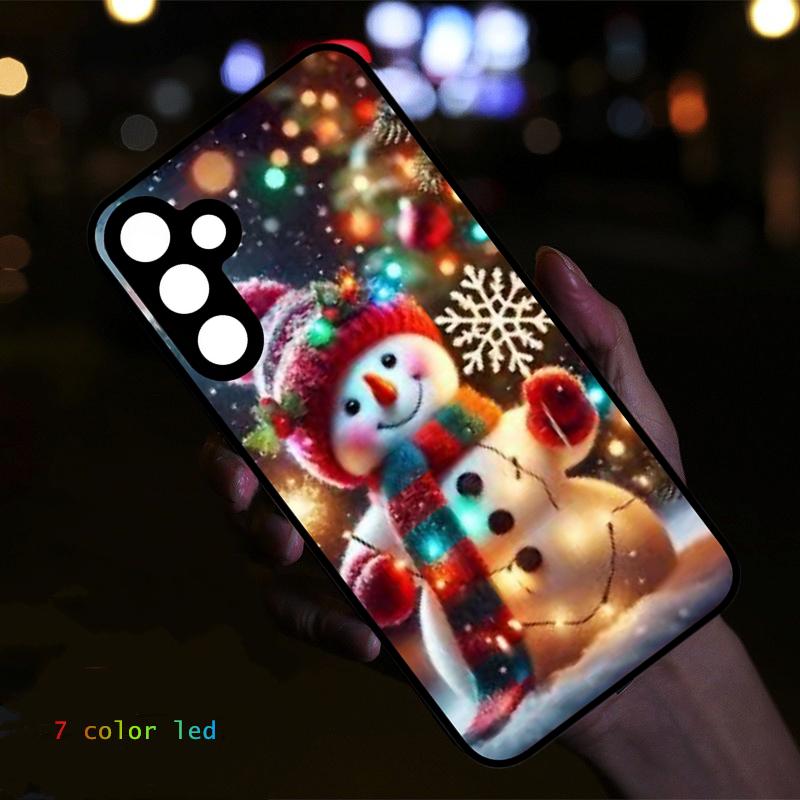 

Cartoon Cow Voice Control Glow Phone Fundas For Samsung Zfold 7 6 5 4 S25 S24 S23 S21 S22 Plus Ultra A16 A55 A36 Luminous Case S23 Ultra