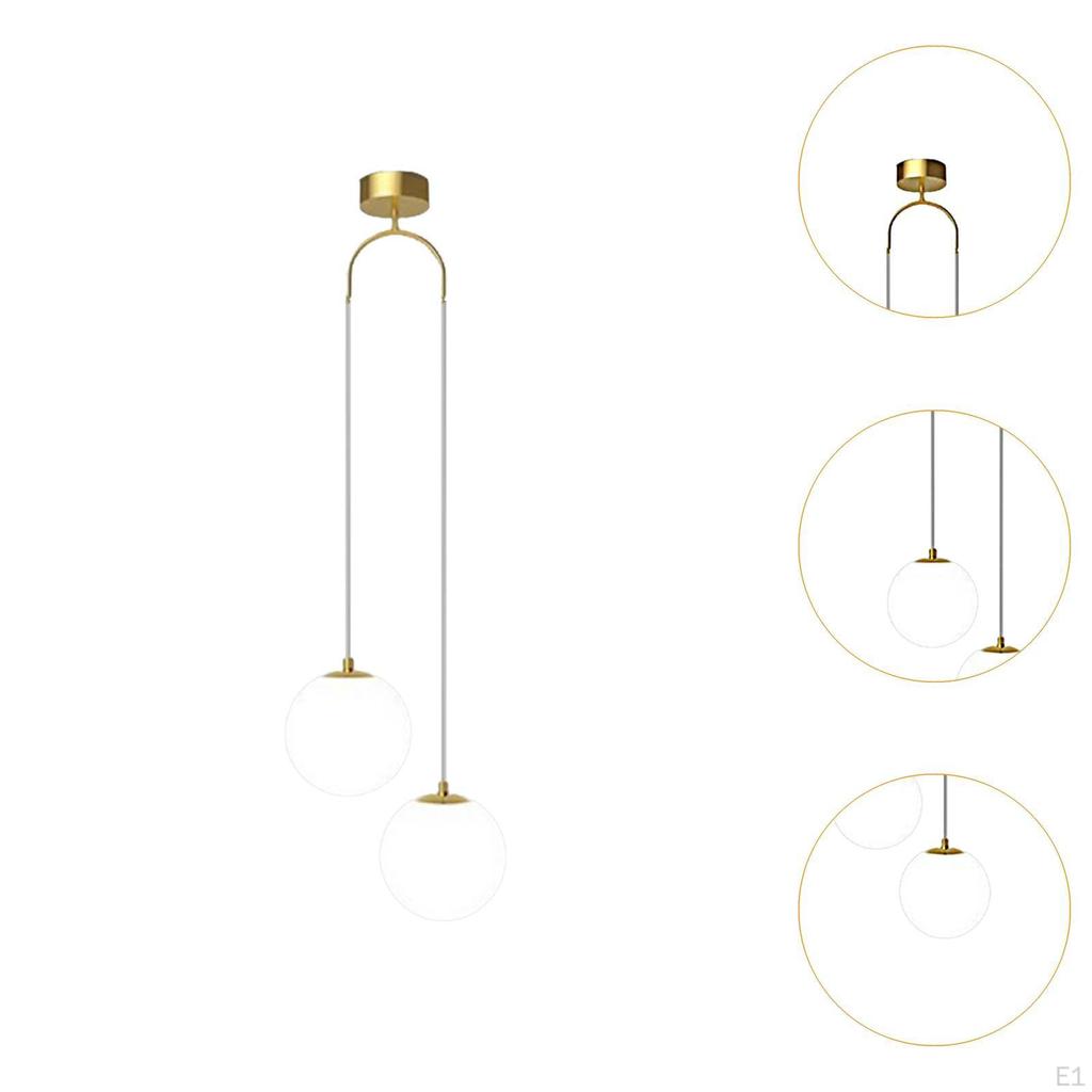 Ball Chandelier with Glass Shade And E27 Base for Indoor