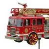 Firetruck Garden Wind Spinner Metal Wind Spinner with Ground Spike Outdoor Firetruck Decoration for Home Yard Art Patio Lawn