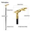 Gold Luxury Leopard Handle Fashion Walking Stick for Party Decorative Walking Cane Elegant Crosier Knob Walking Stick 93cm
