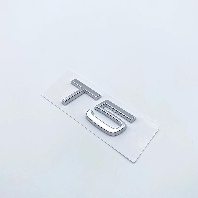3D AWD T5 T6 Logo Emblem Badge Decal Car Sticker for Volvo S80 Car Stying Glossy Black Emblem Nameplate Car Modification