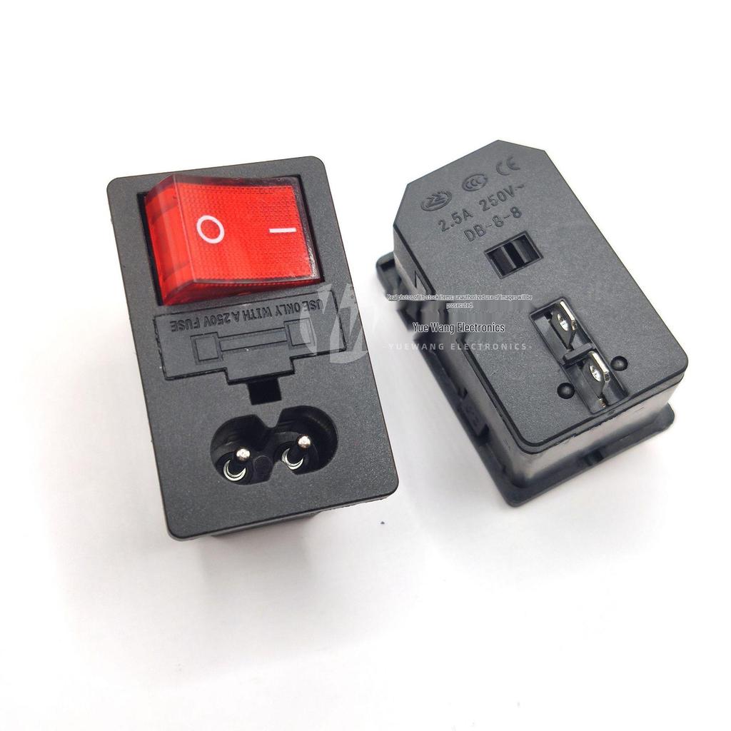 10A High Power AC Socket with KCD4 Switch - Direct Plug-in, Simple Wiring