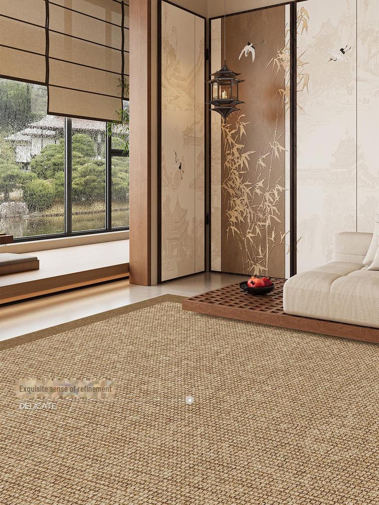 2025 Modern Chinese-style Living Room Carpet - Dirt-Resistant, Easy Care, Waterproof, Anti-Fouling, Thickened for Coffee Table/Sofa