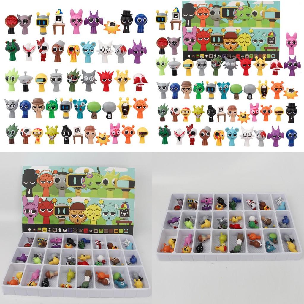 Figuritas Sprunki Box de Material PVC para Niños Coleccionables de Exhibición