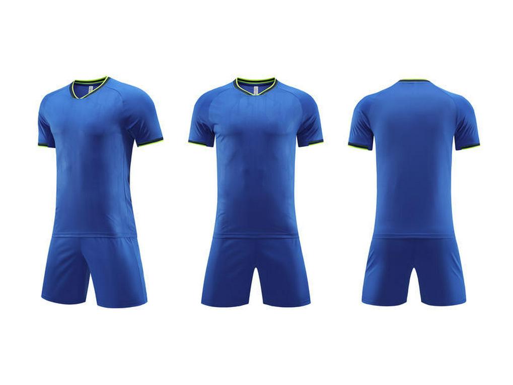 Quick-Dry Summer Football Jersey Set for Adults & Kids - Printed Short Sleeve