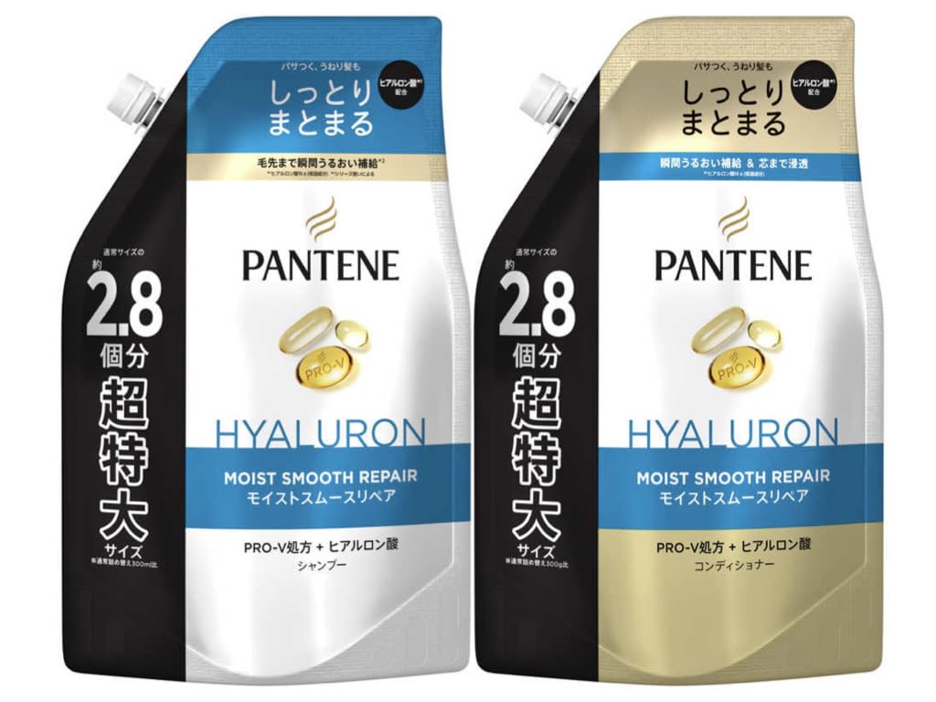 

Pantene Moist Smooth Repair шампунь-кондиционер сменный блок большой емкости очень большого размера 860 мл синий [распродажа набора] & синий