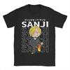 Mens TShirts Black Leg Sanji Funny Cotton Tees Short Sleeve Ones Pieces T Shirt Round Collar Tops Plus Size