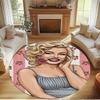 Marilyn Monroe Print Rond Tapijt, Wasbaar Vloerkleed, Voor Entree Slaapzaal Wasruimte Kantoor Studeerkamer, Woondecoratie Verjaardag Kerstcadeau