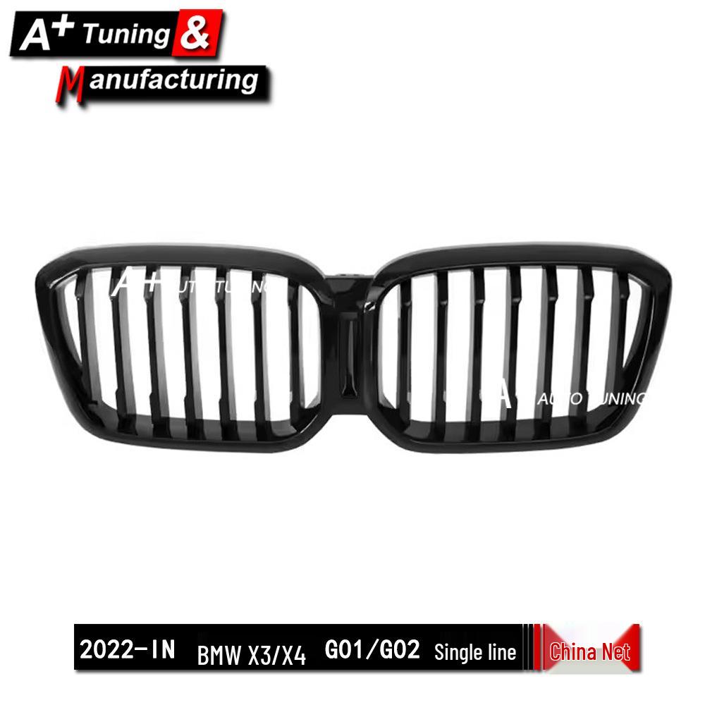 Compatible Gloss Black Grille for 2022-IN BMW X3 G01/X4 G02