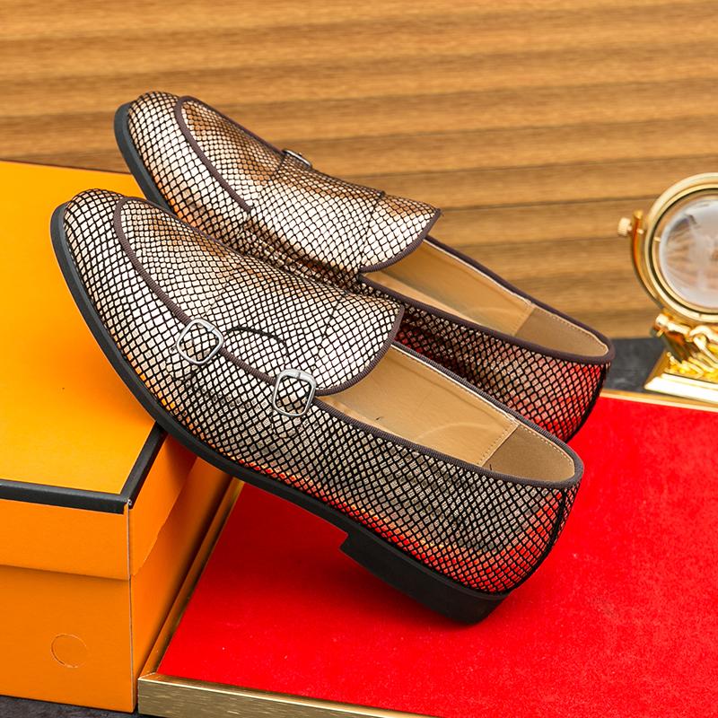 Fashion Men Fashion Le Fu Shoes PU European and American Outdoor Lightweight and Comfortable High Quality Formal Shoes Size 38-46