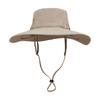 Outdoor fishing caps men and women camping sun protection face protection anti-breathable bucket hat can hang earphones big eaves sun hat summer