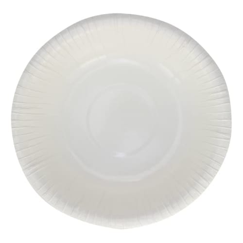 Artnap FS-102F White Disposable Paper Bowls, 15cm, 50 Paper Bowls, and Paper Plates